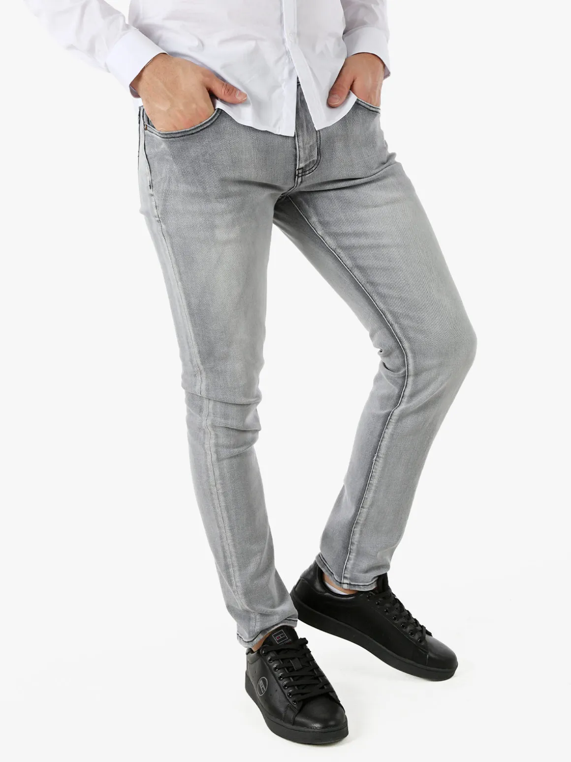 Rifle Jeans da uomo slim fit - grigio