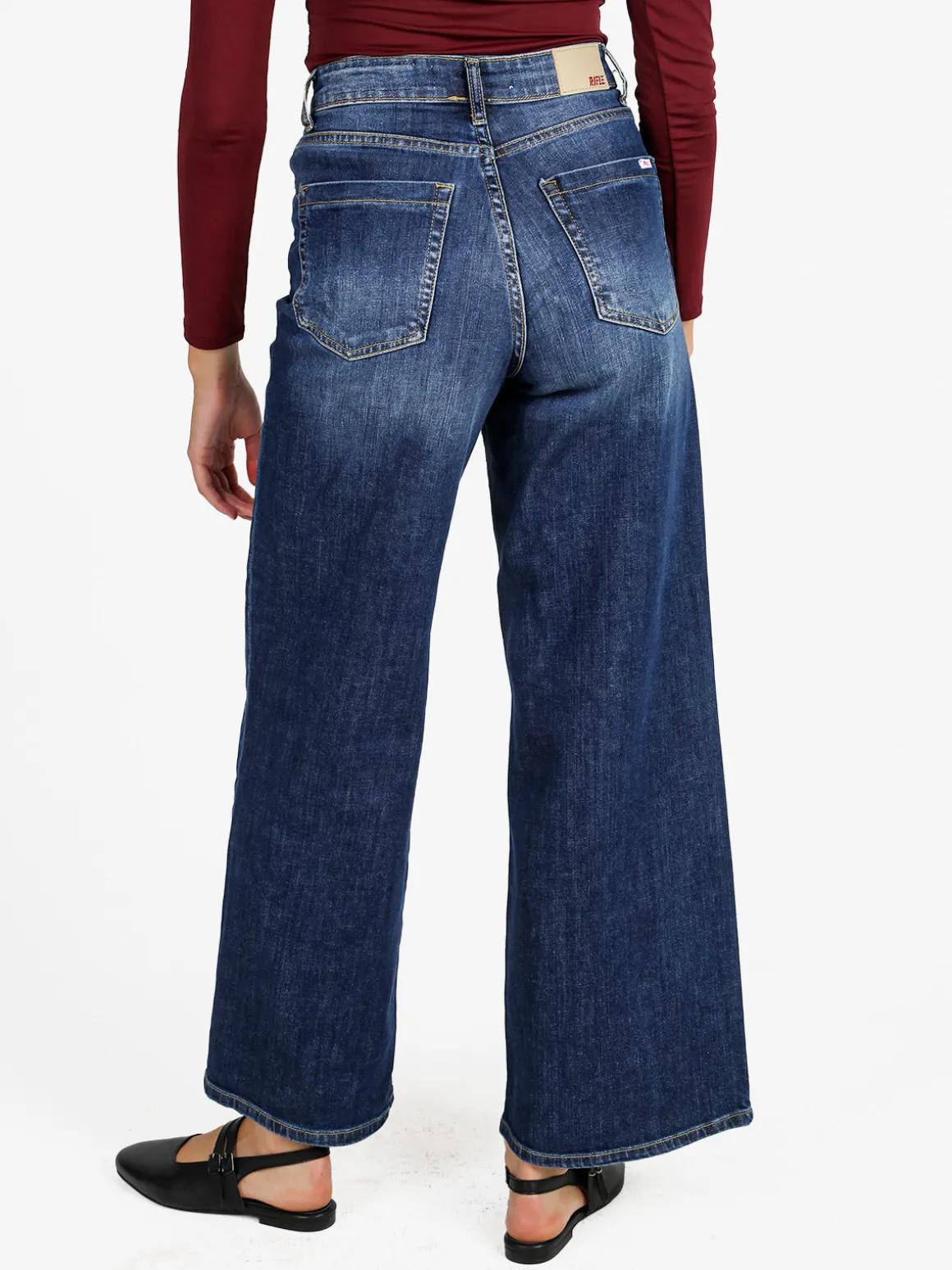 Rifle Jeans donna a gamba larga - jeans