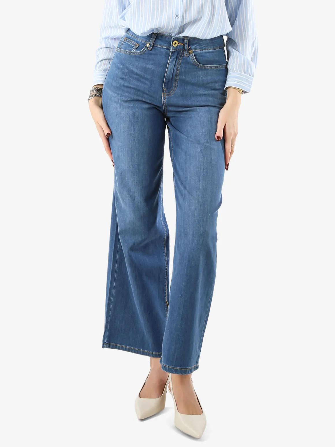 Rifle Jeans donna regualar fit a vita alta - jeans