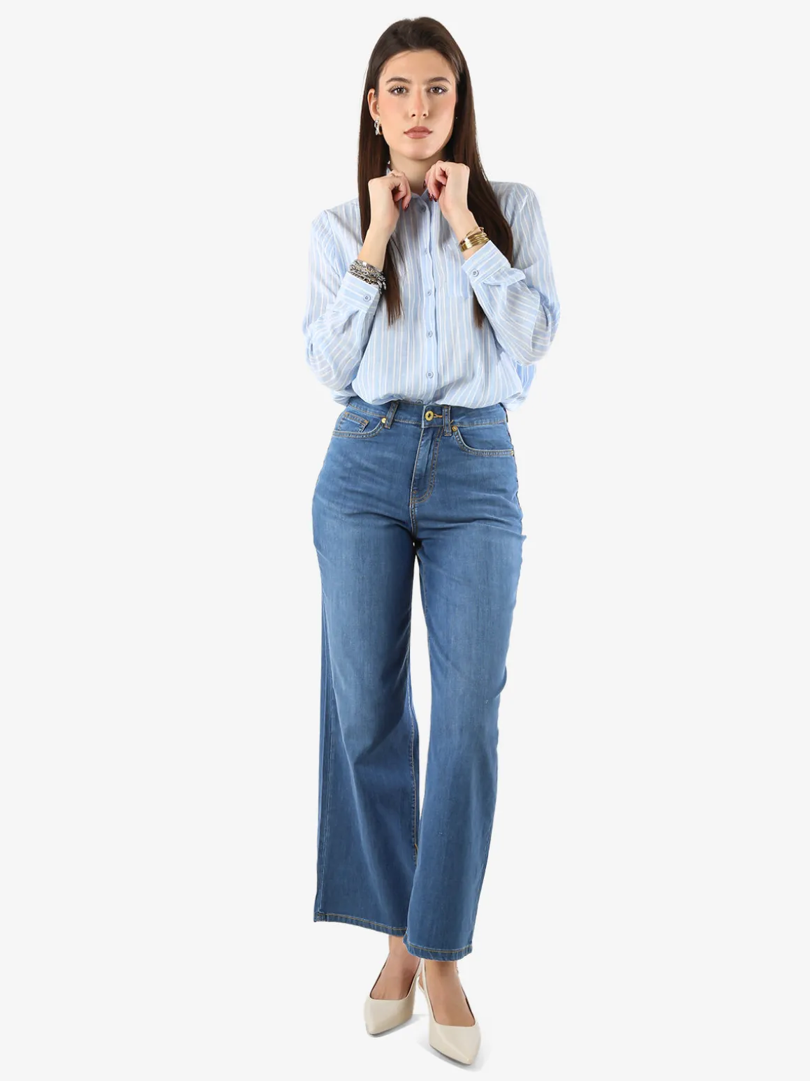 Rifle Jeans donna regualar fit a vita alta - jeans