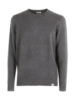 Rifle Maglione girocollo da uomo misto lana - nero