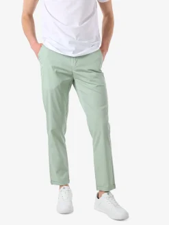 Rifle Pantaloni casual da uomo leggeri con risvolto - acqua marina