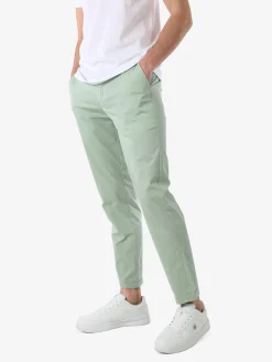 Rifle Pantaloni casual da uomo leggeri con risvolto - acqua marina