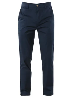 Rifle Pantaloni casual da uomo leggeri con risvolto - blu scuro