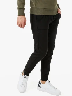 Rifle Pantaloni tuta da uomo con polsini - nero