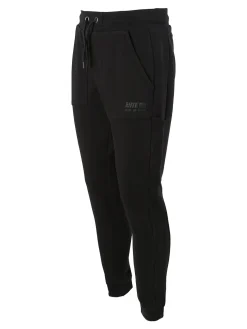 Rifle Pantaloni tuta da uomo con polsini - nero