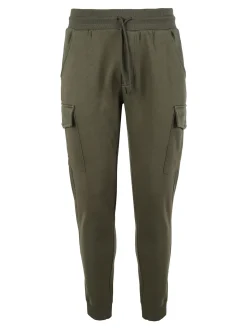 Rifle Pantaloni tuta da uomo con tasconi laterali e polsini - oliva