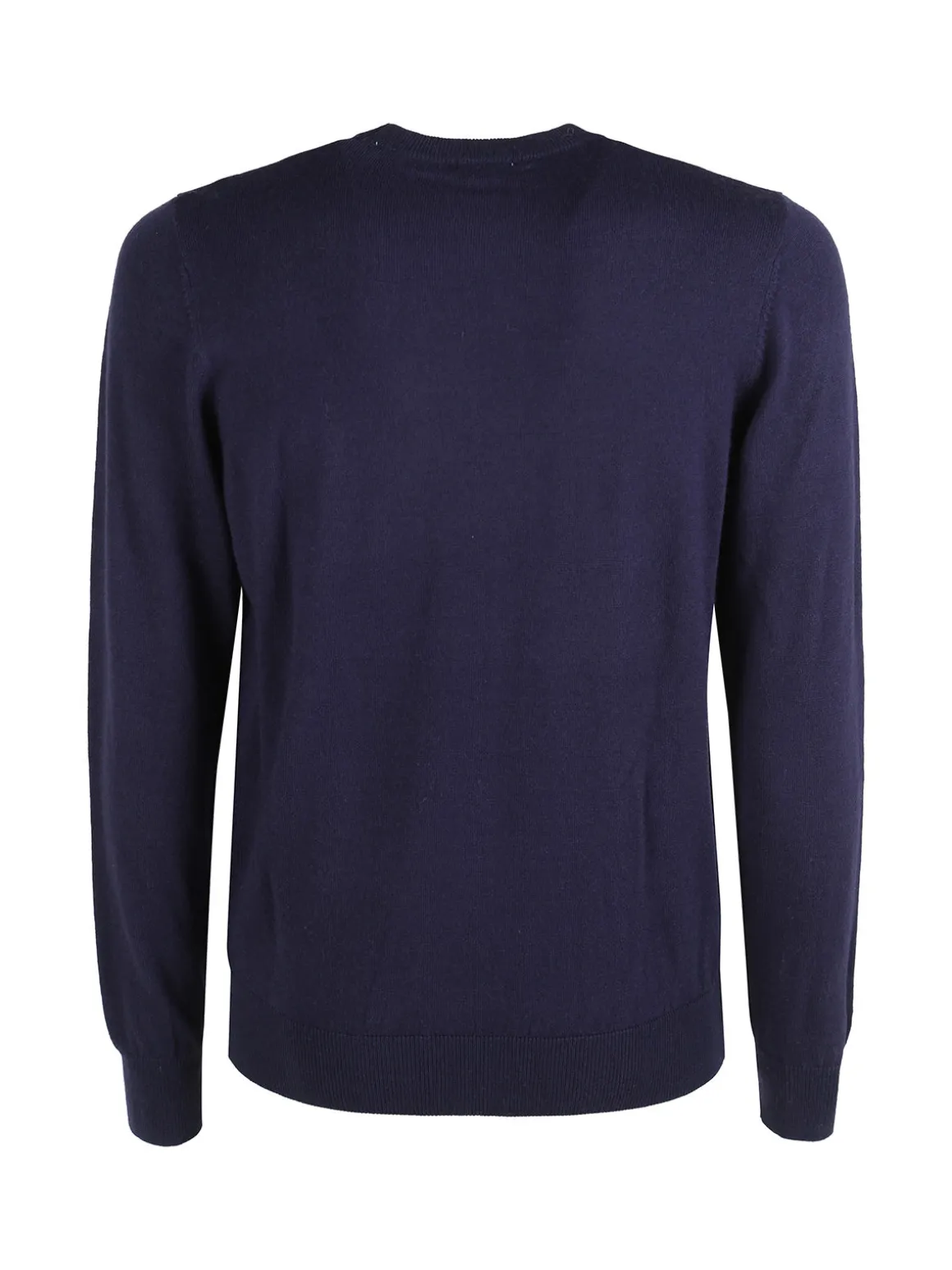 Rifle Pullover girocollo da uomo in maglia misto lana - blu scuro