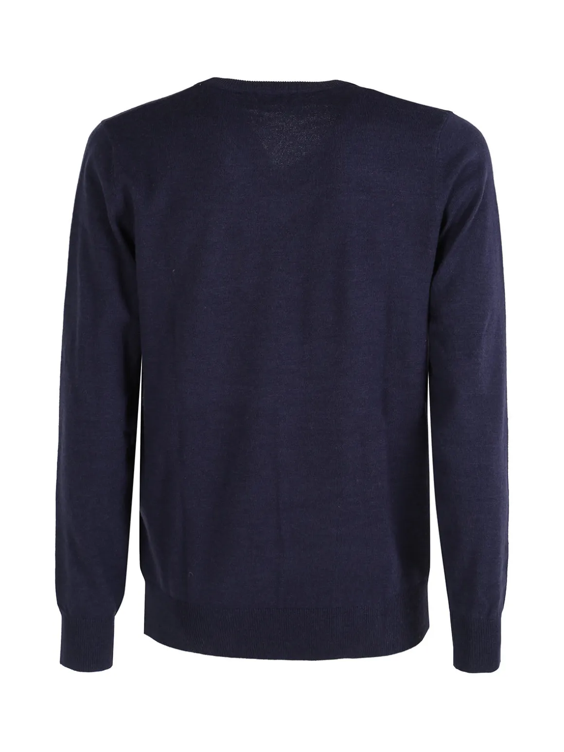 Rifle Pullover uomo scollo V in maglia misto lana - blu scuro