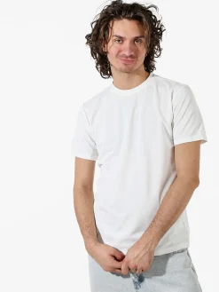 Rifle T-shirt girocollo da uomo in tessuto tecnico - bianco