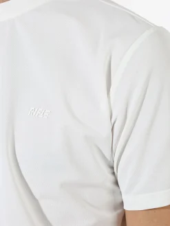 Rifle T-shirt girocollo da uomo in tessuto tecnico - bianco