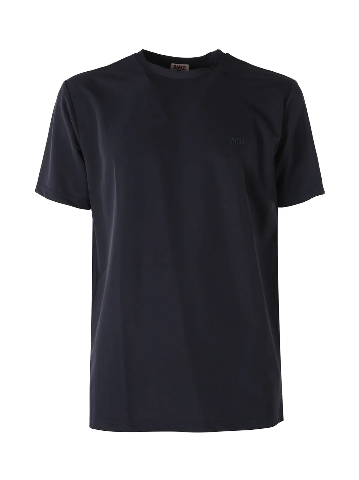 Rifle T-shirt girocollo da uomo in tessuto tecnico - blu scuro