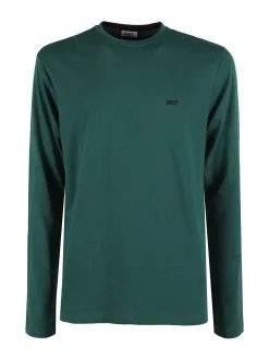 Rifle T-shirt uomo a maniche lunghe in cotone - verde