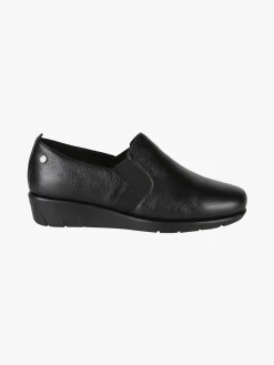 Riposella Mocassini comfort in pelle da donna con zeppa