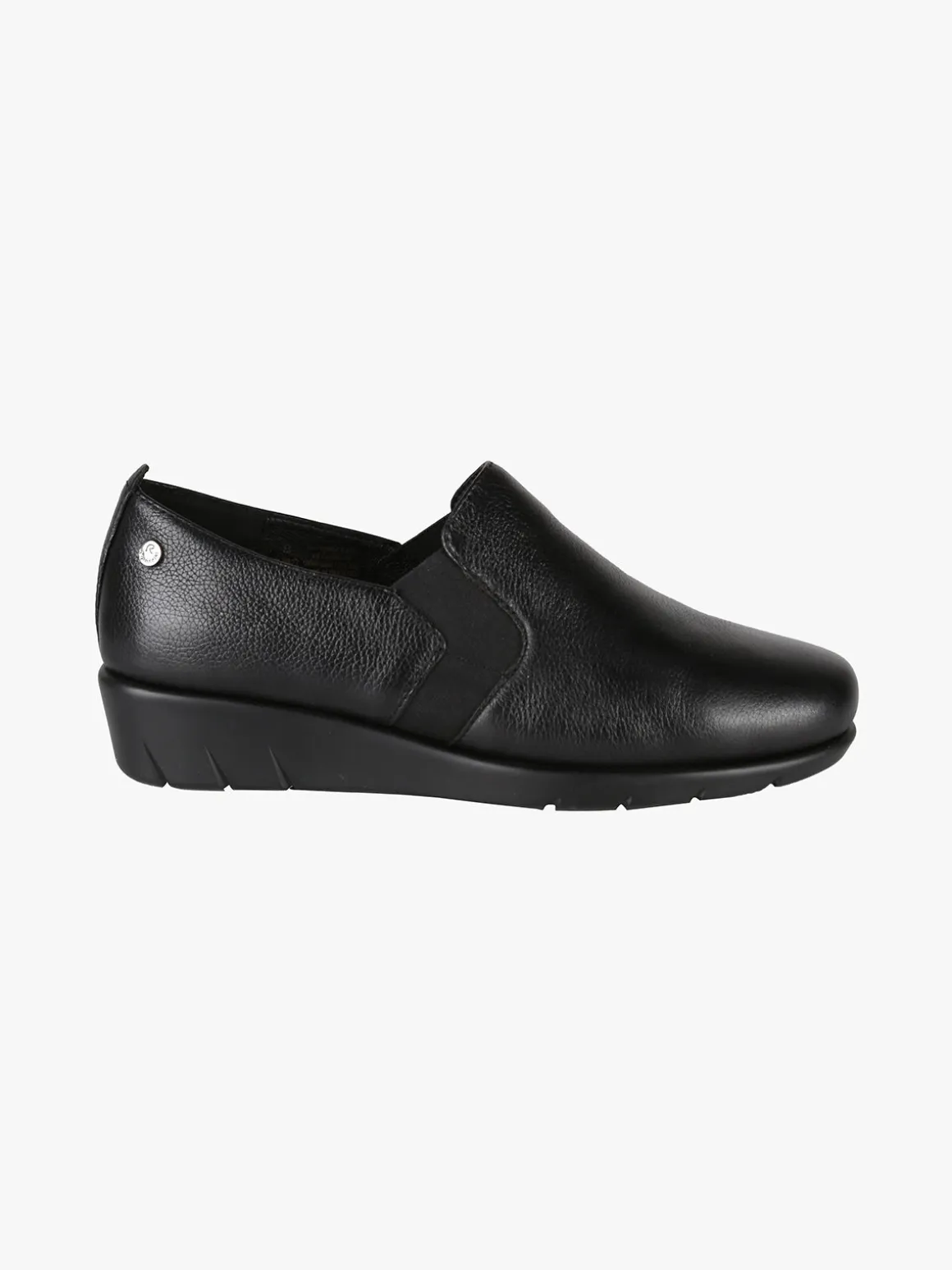 Riposella Mocassini comfort in pelle da donna con zeppa