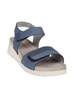 Riposella Sandali donna con zeppa e cinturini a strappo