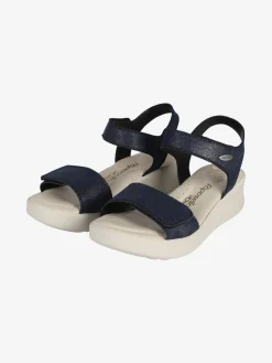Riposella Sandali donna con zeppa e cinturini a strappo