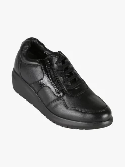 Riposella Scarpe in pelle da donna con lacci e zip