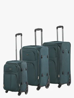 R.Leone Set di valigia 3 pezzi semirigide a 4 ruote - militare
