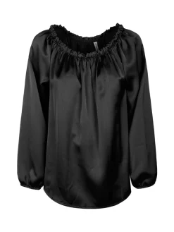 Rlinea Blusa donna effetto raso