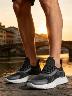 Roccobarocco Sneakers sportive uomo in tessuto