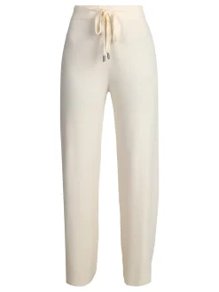 Rossamiss Pantaloni donna in maglia con coulisse - panna