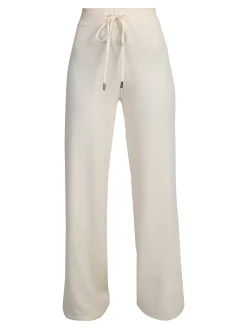 Rossamiss Pantaloni donna in maglia a trecce - panna