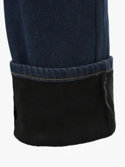Ross Kemp Jeans da uomo a vita bassa con interno felpato - jeans