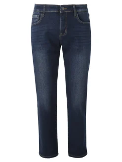 Ross Kemp Jeans da uomo a vita bassa con interno felpato - jeans