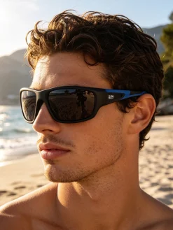 Rpn Occhiali da sole da uomo avvolgenti - bluette