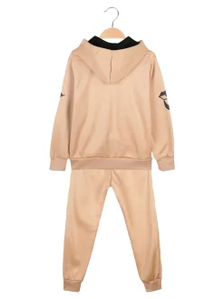 Run Boy Completo tuta da bambino 2 pezzi con cappuccio e zip