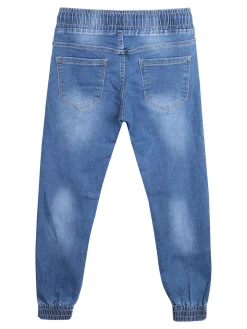 Run Boy Jeans da bambino con coulisse e polsini