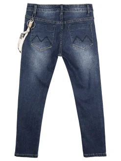 Run Boy Jeans da bambino slim fit con laccetto decorativo - jeans
