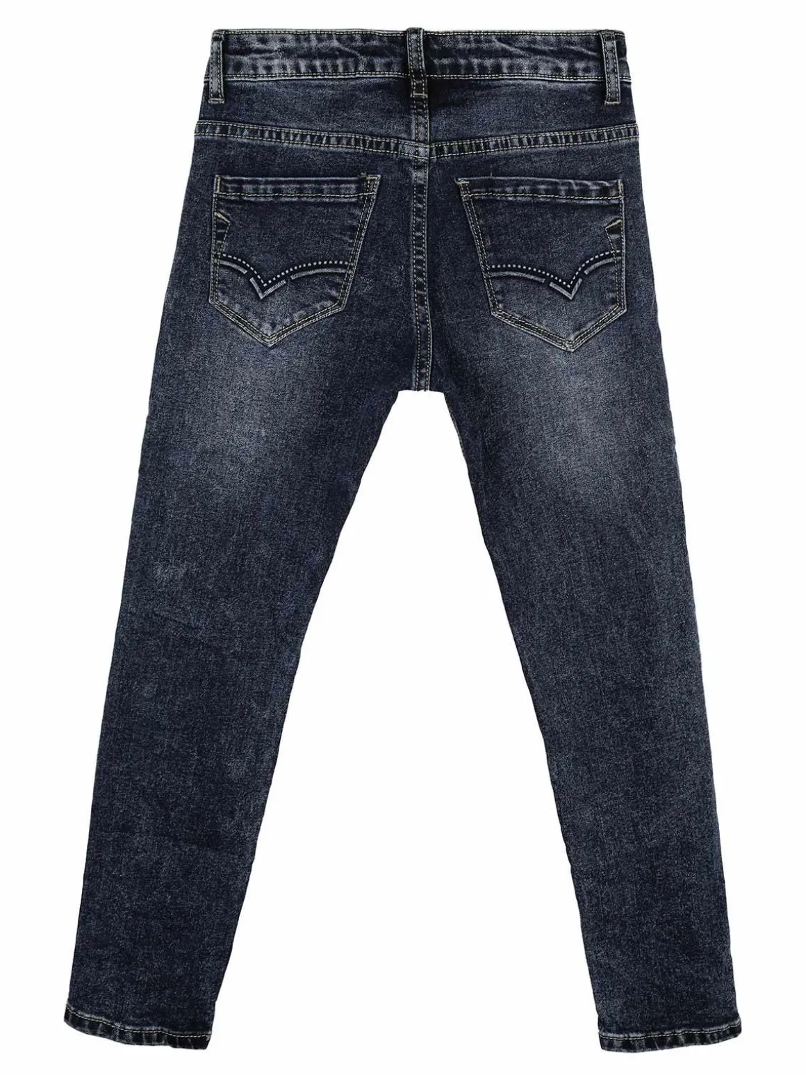 Run Boy Jeans da bambino slim fit con laccetto decorativo