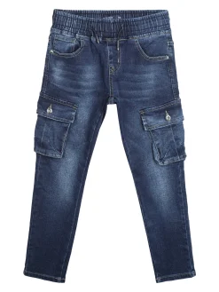 Run Boy Jeans da ragazzo con tasconi laterali