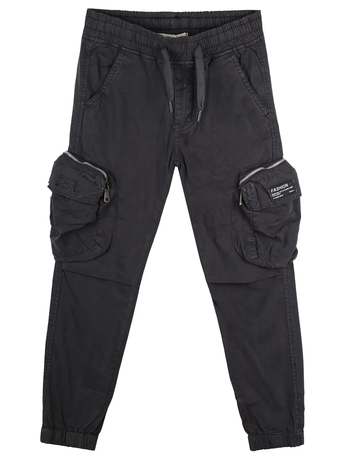 Run Boy Pantaloni cargo da ragazzo con elastico finale - blu scuro
