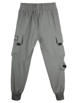 Run Boy Pantaloni cargo da ragazzo con polsini e coulisse - acqua marina