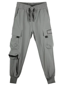 Run Boy Pantaloni cargo da ragazzo con polsini e coulisse - acqua marina