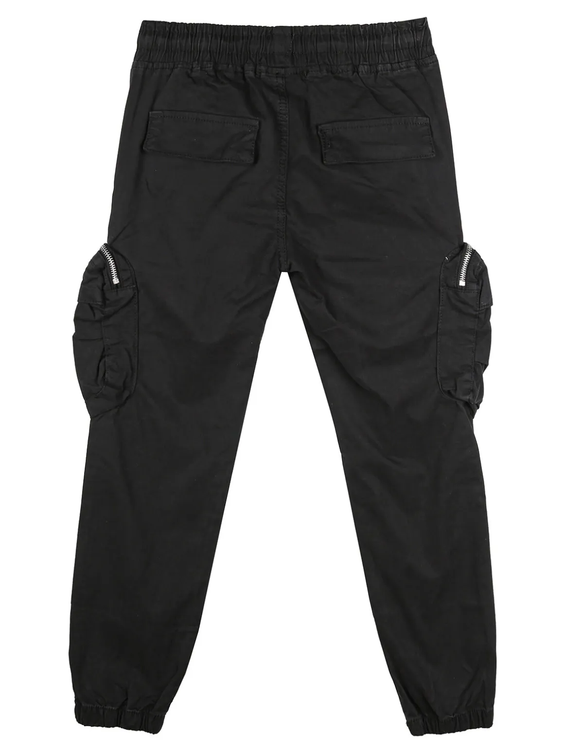 Run Boy Pantaloni cargo da ragazzo con elastico finale - nero