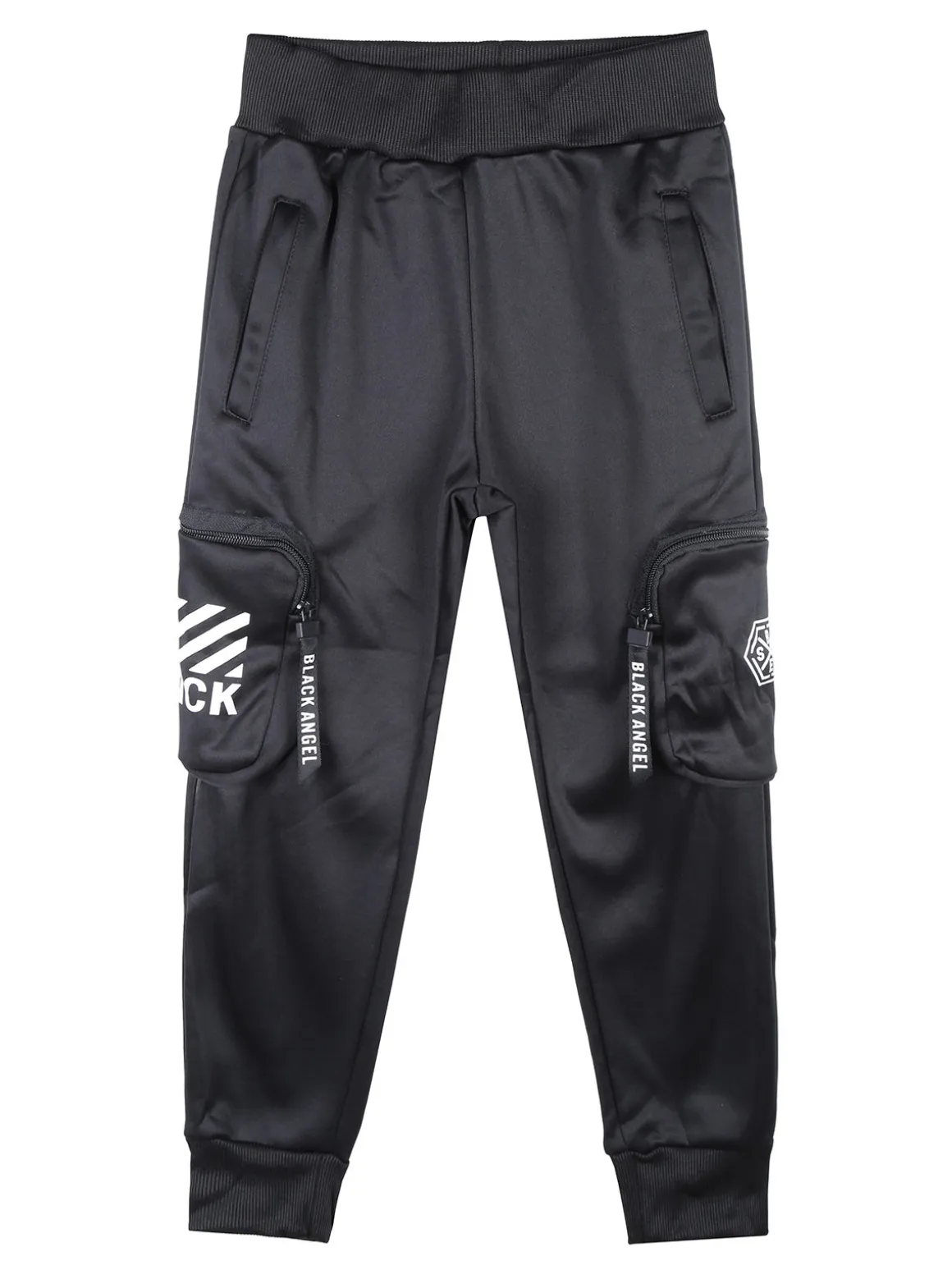Run Boy Pantaloni da bambino con tasconi laterali e polsini