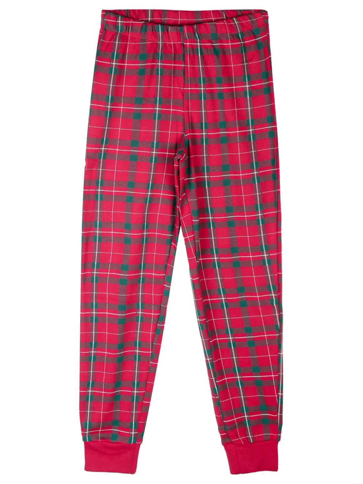 Sabor Grinch pigiama natalizio da bambina con pantaloni a quadri