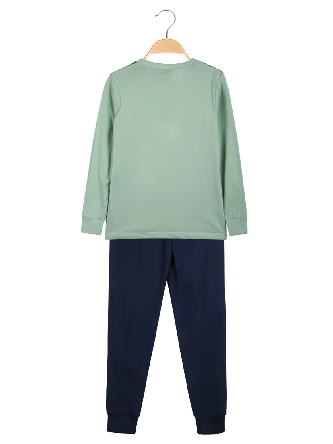 Sabor Jurassic world pigiama lungo da bambino in cotone - verde