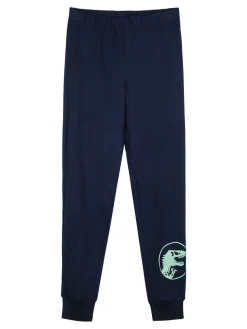Sabor Jurassic world pigiama lungo da bambino in cotone - verde