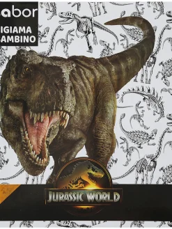 Sabor Jurassic world pigiama lungo da bambino in cotone - verde
