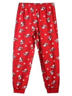 Sabor Snoopy pigiama natalizio da bambino in cotone - rosso