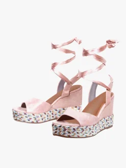 Saralòpez Sandali donna alla schiava con zeppa