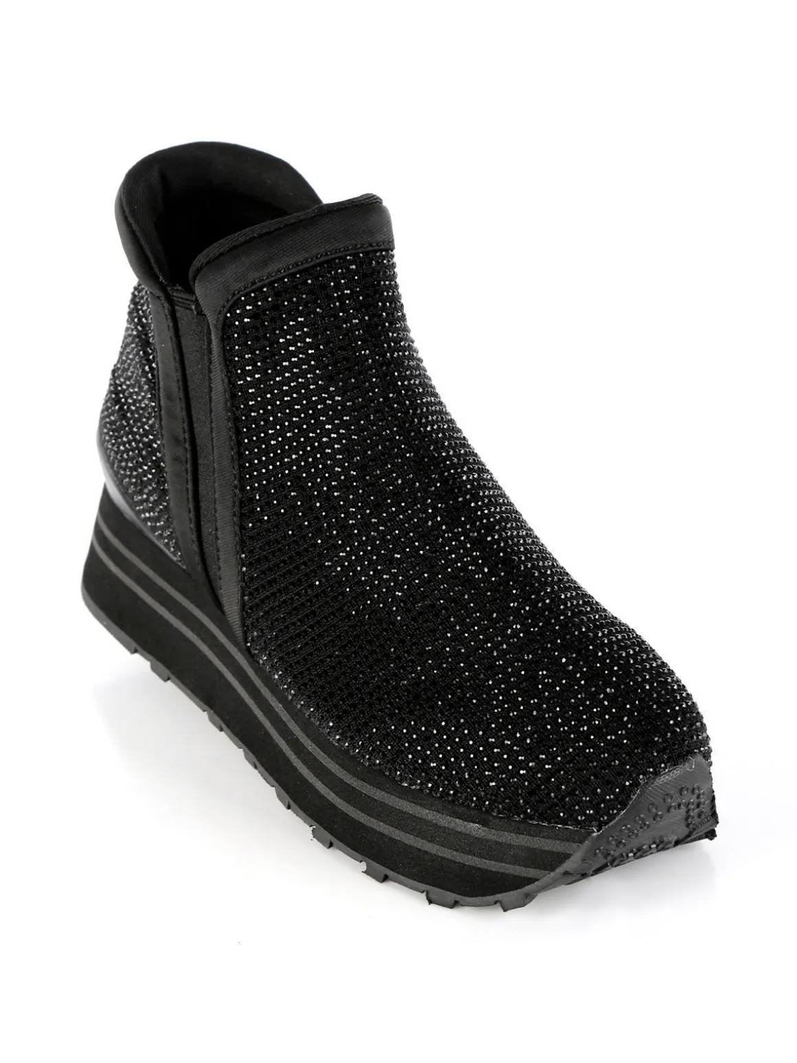 Saralòpez Sneakers alte da donna con strass