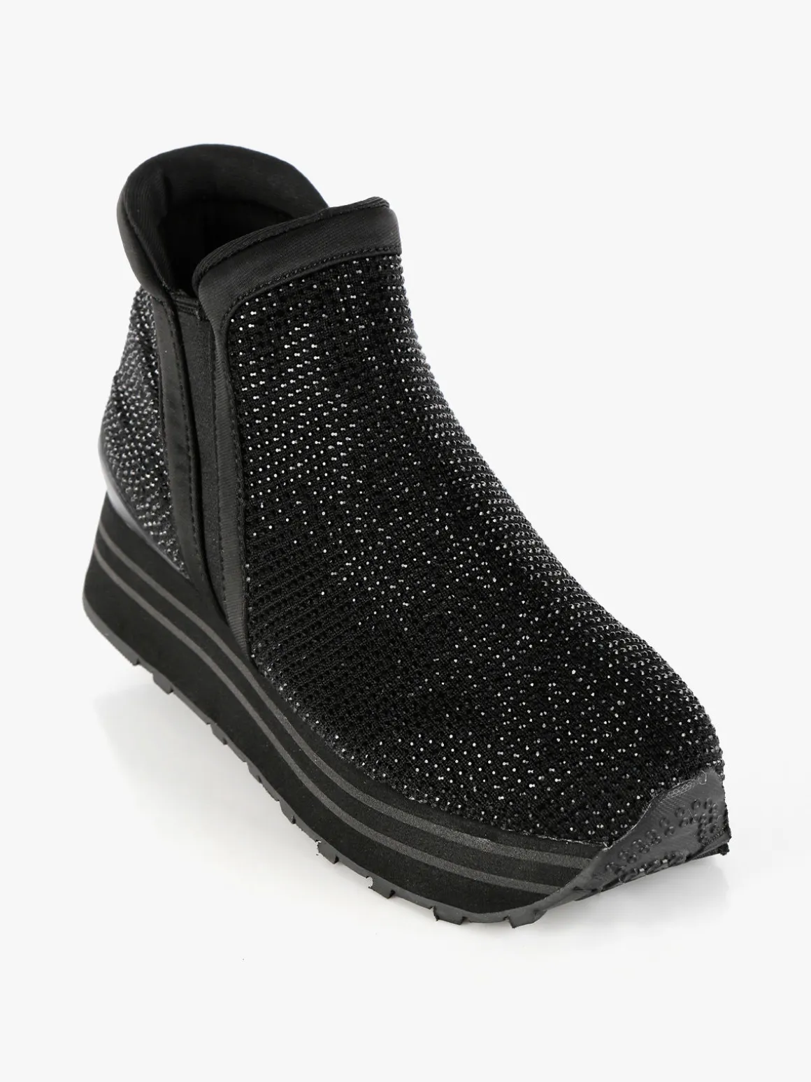 Saralòpez Sneakers alte da donna con strass