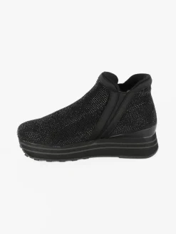 Saralòpez Sneakers alte da donna con strass