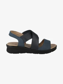 Scatti Sandali donna comfort con zeppa e fasce intrecciate